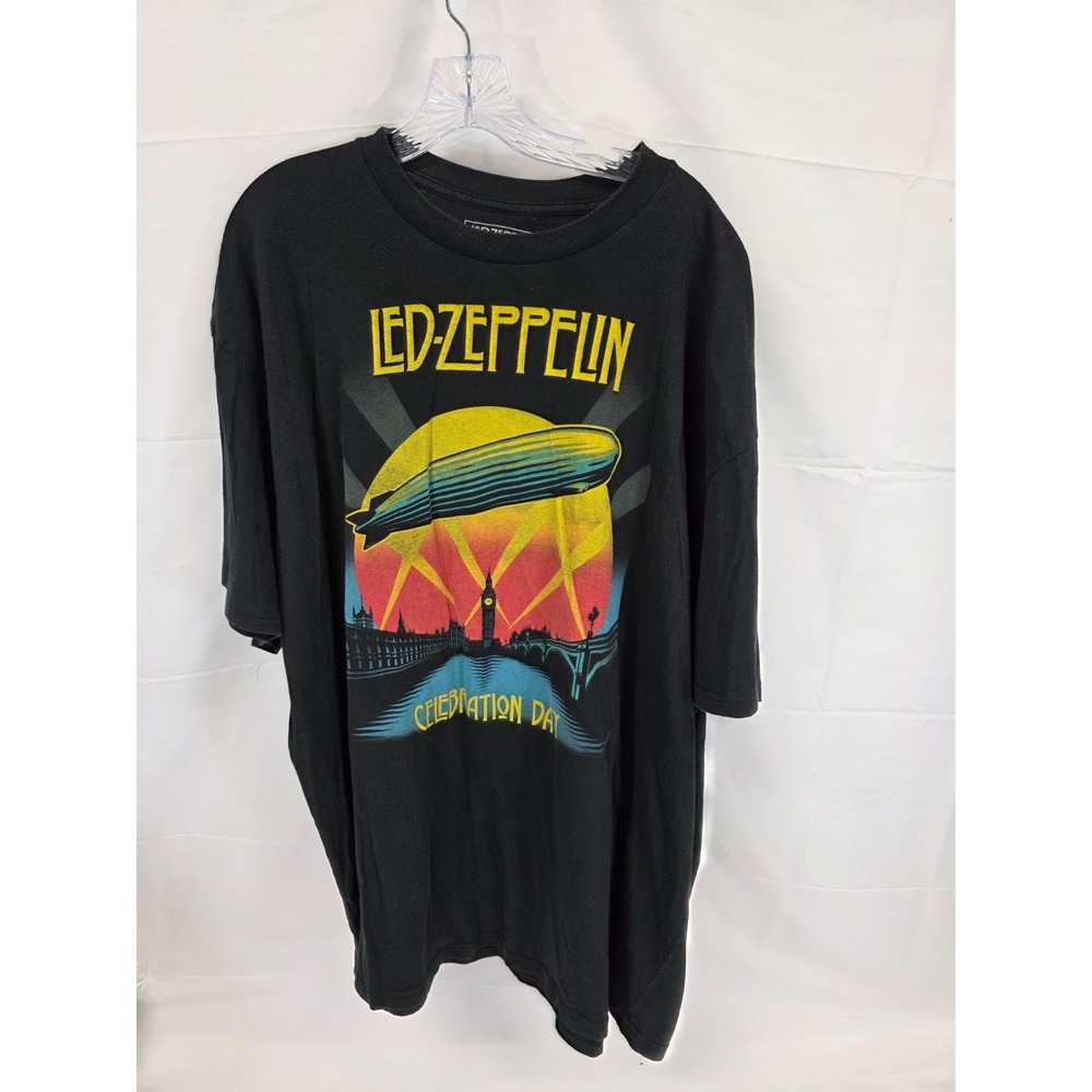 Led Zeppelin‎ Celebration Day Graphic T-Shirt Mens 3XB Black London Hindenburg